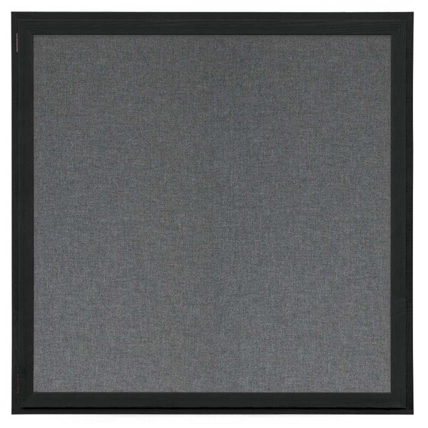 United Visual Products Outdoor Enclosed Combo Board, 72"x36", Black Frame/Grey & Forbo UVCB7236ODB-GREY-FORBO - main